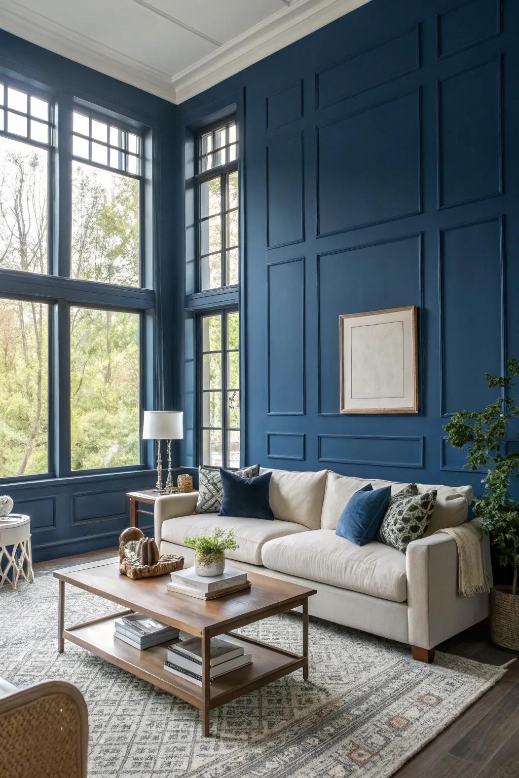Highlight walls infuse a burst of color.