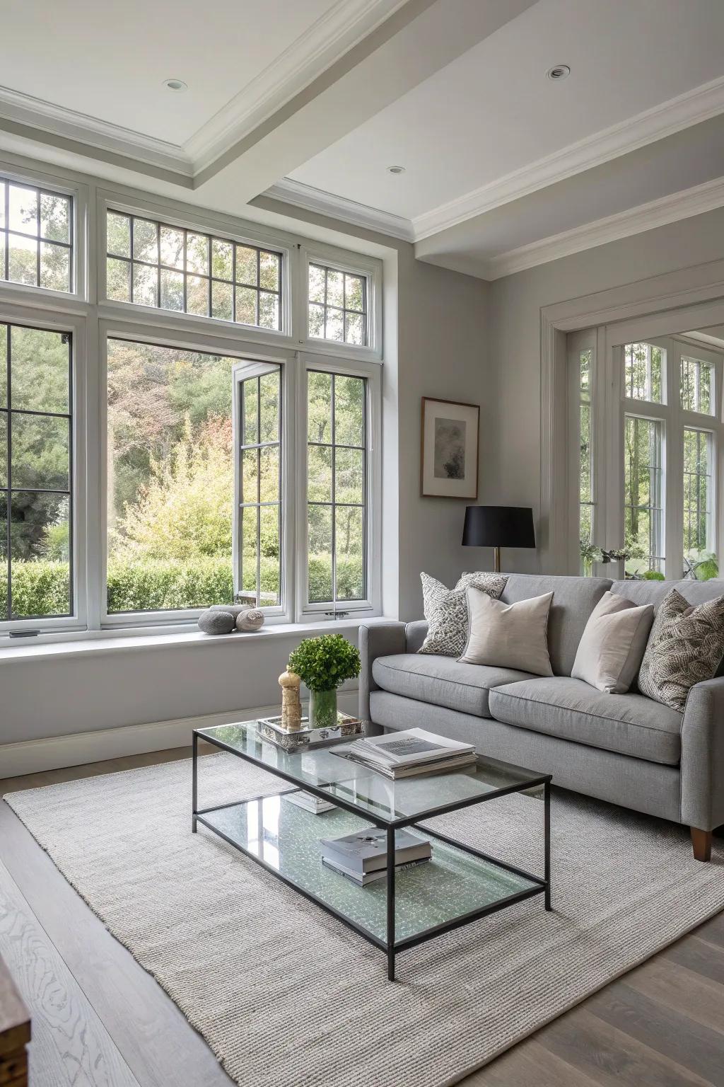 Slate trims deliver a neutral and sophisticated appeal.