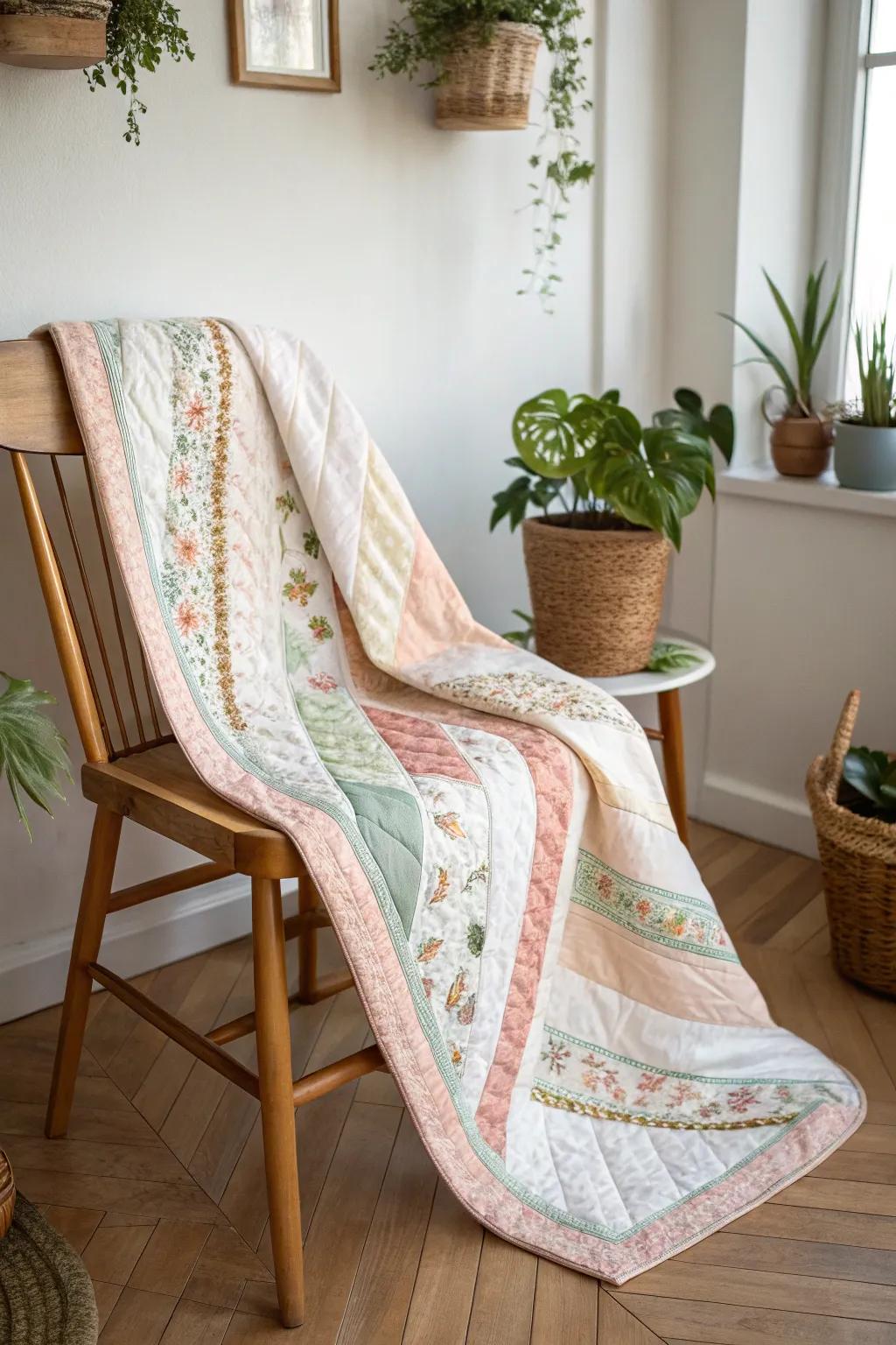 Uncover the essence of diversity via an Assorted Blocks Celebration quilt - wherein simplicity converges with eclectic allure.