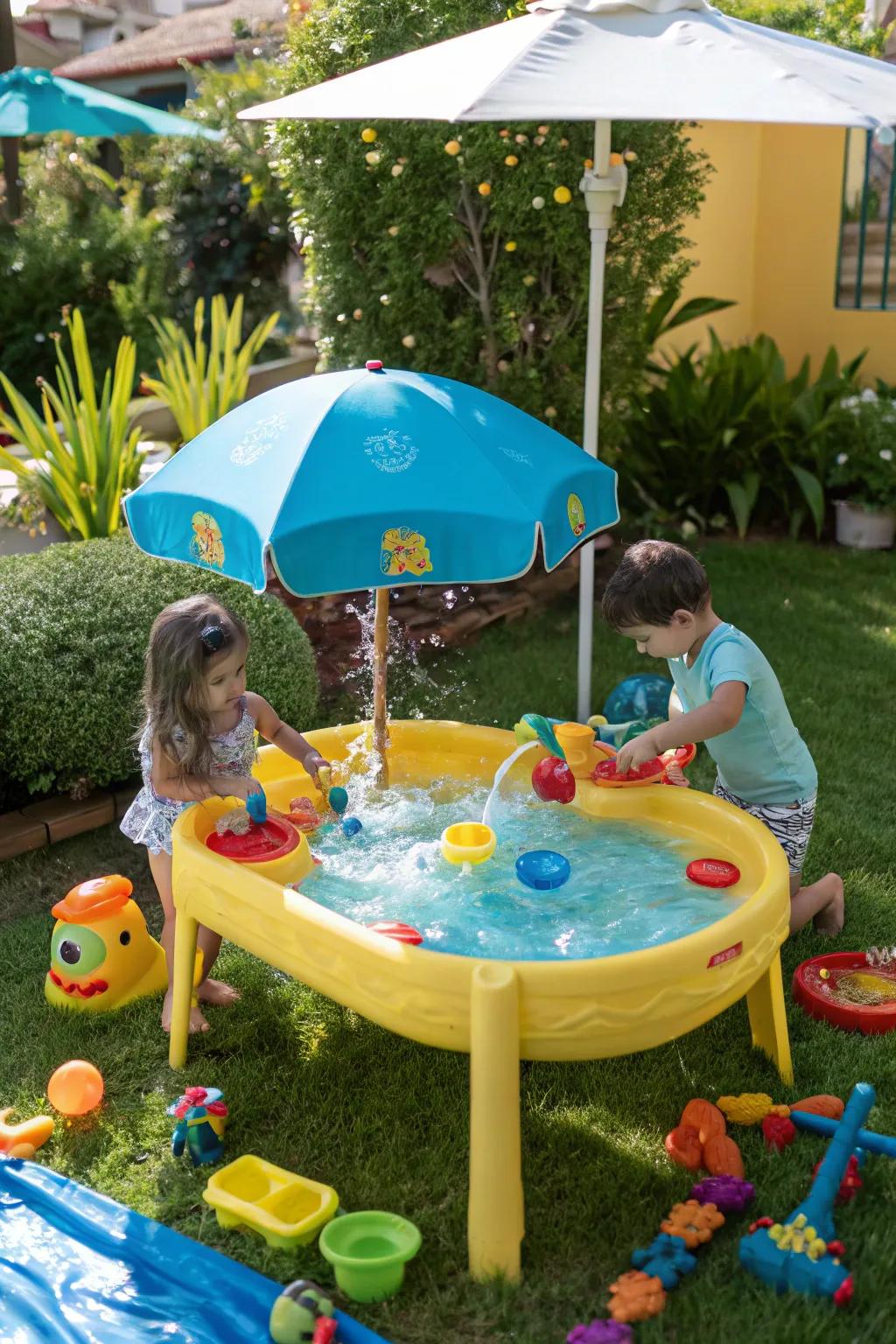 A splish-splash station, a popular favorite for engaging playtime.