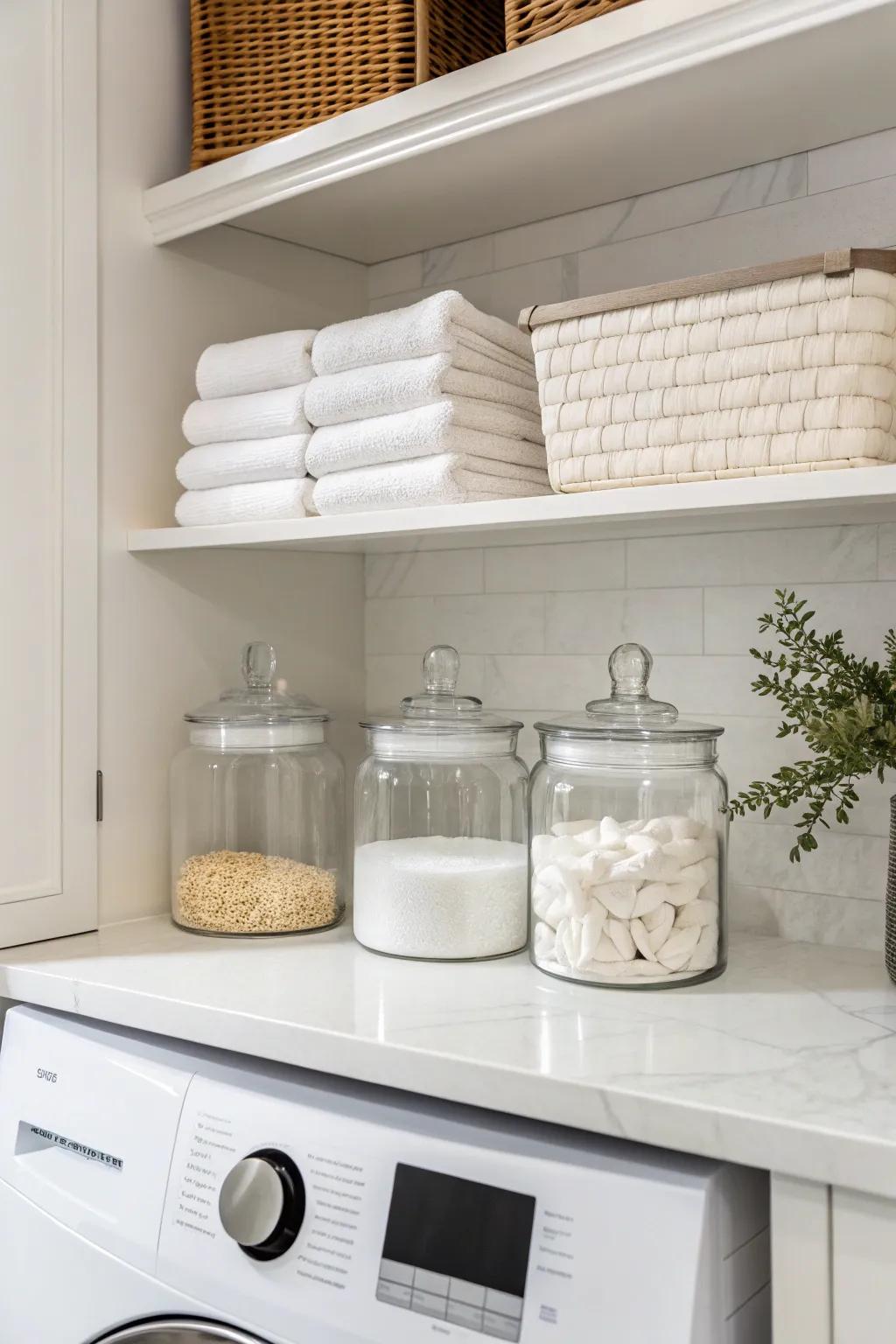Minimalist receptacle arrangements underscore simplicity and function.