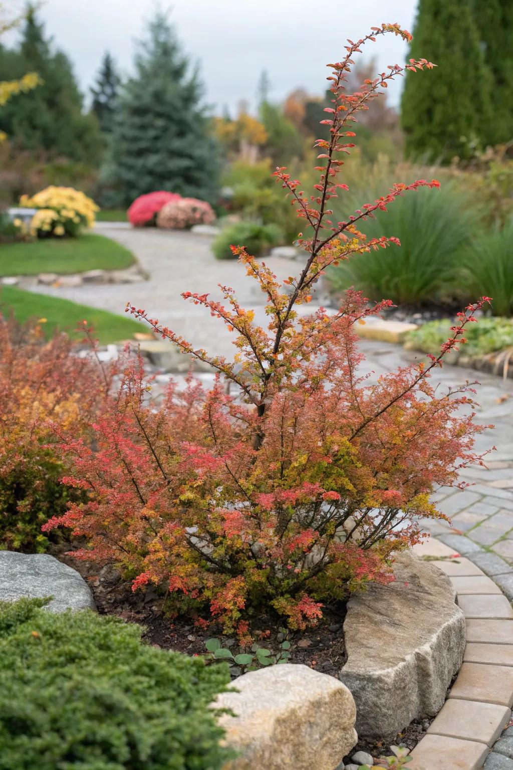 Boulder Cotoneaster enchanting with its distinctive limb motif.