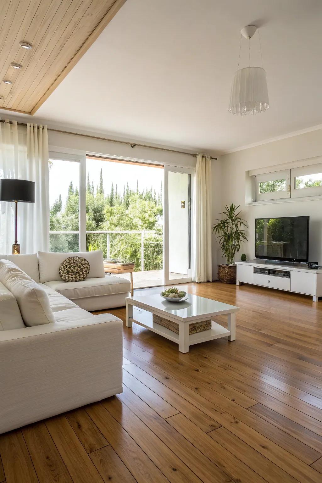 Reed floors deliver a modern look with earth-friendly benefits.