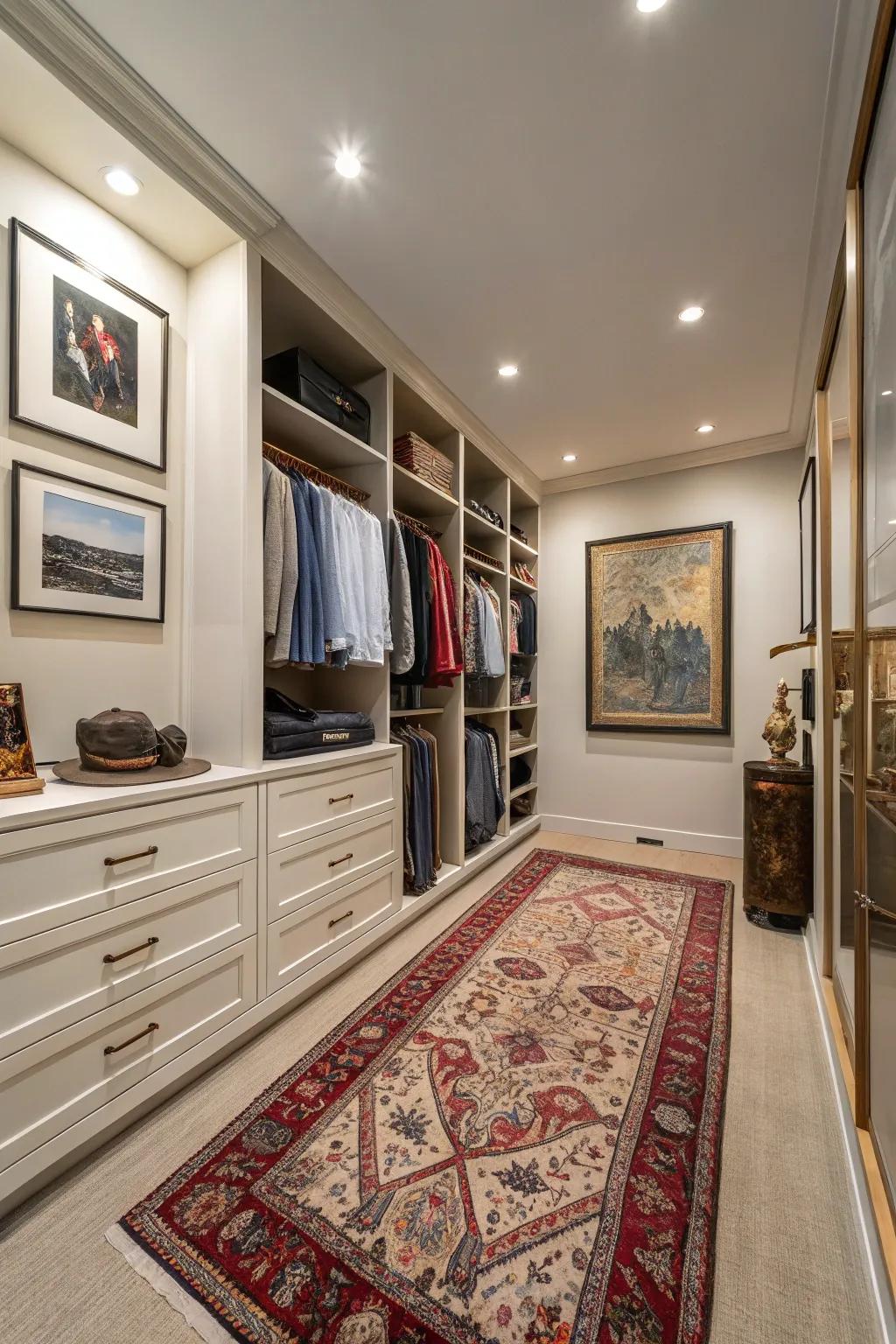 Decorative touches inject personality and warmth.