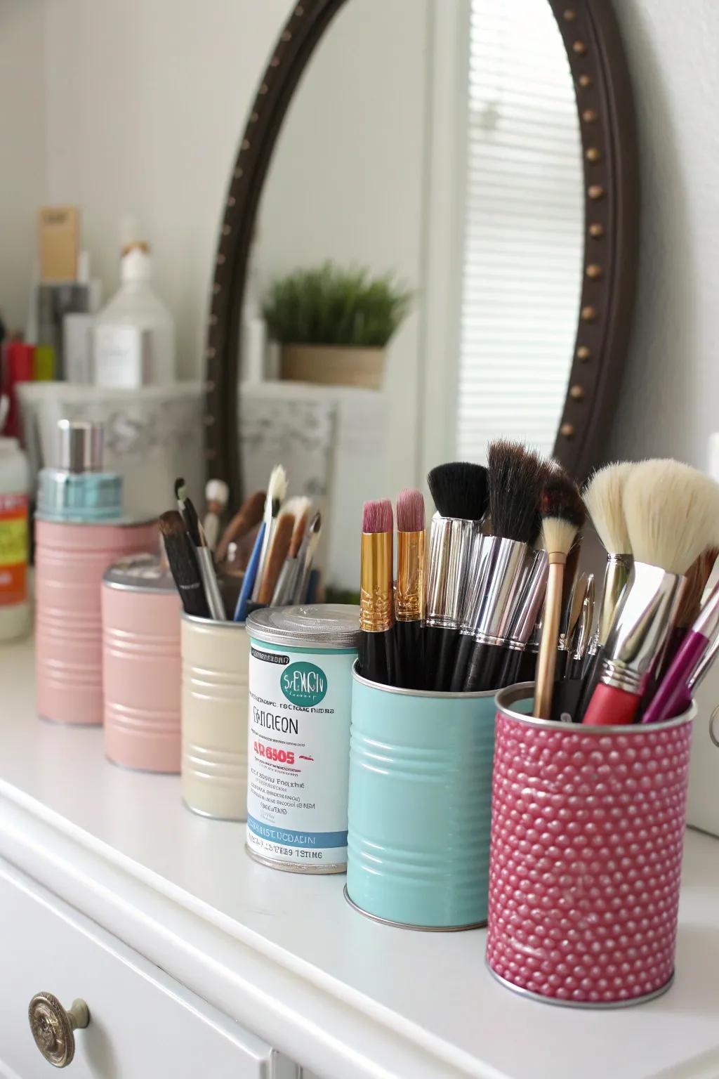 DIY holders introduce a personal and imaginative touch to makeup retention.