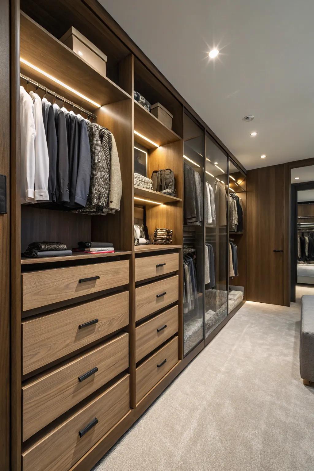 Useful trays and cabinets for arranged storage.