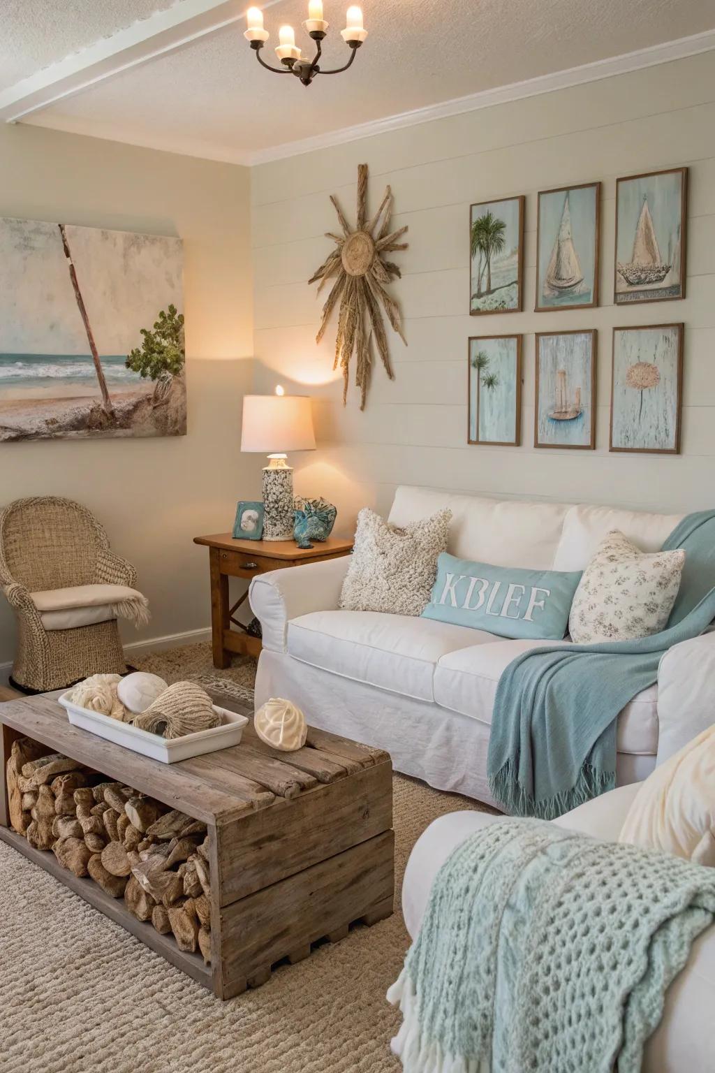 Understated coastal designs enhance the tropical feel.