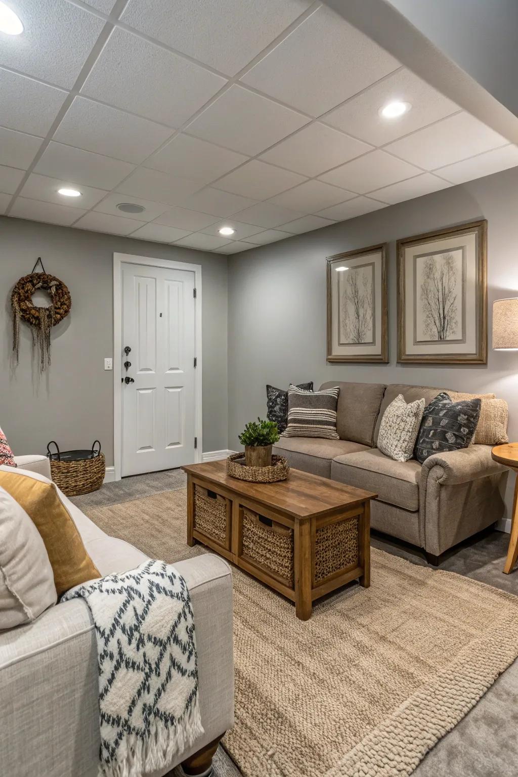 Modern decor that combines elegance with warmth.