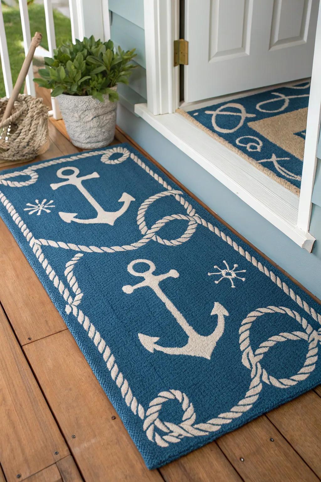 Seafaring floor coverings infuse the essence of the ocean into your dwelling.