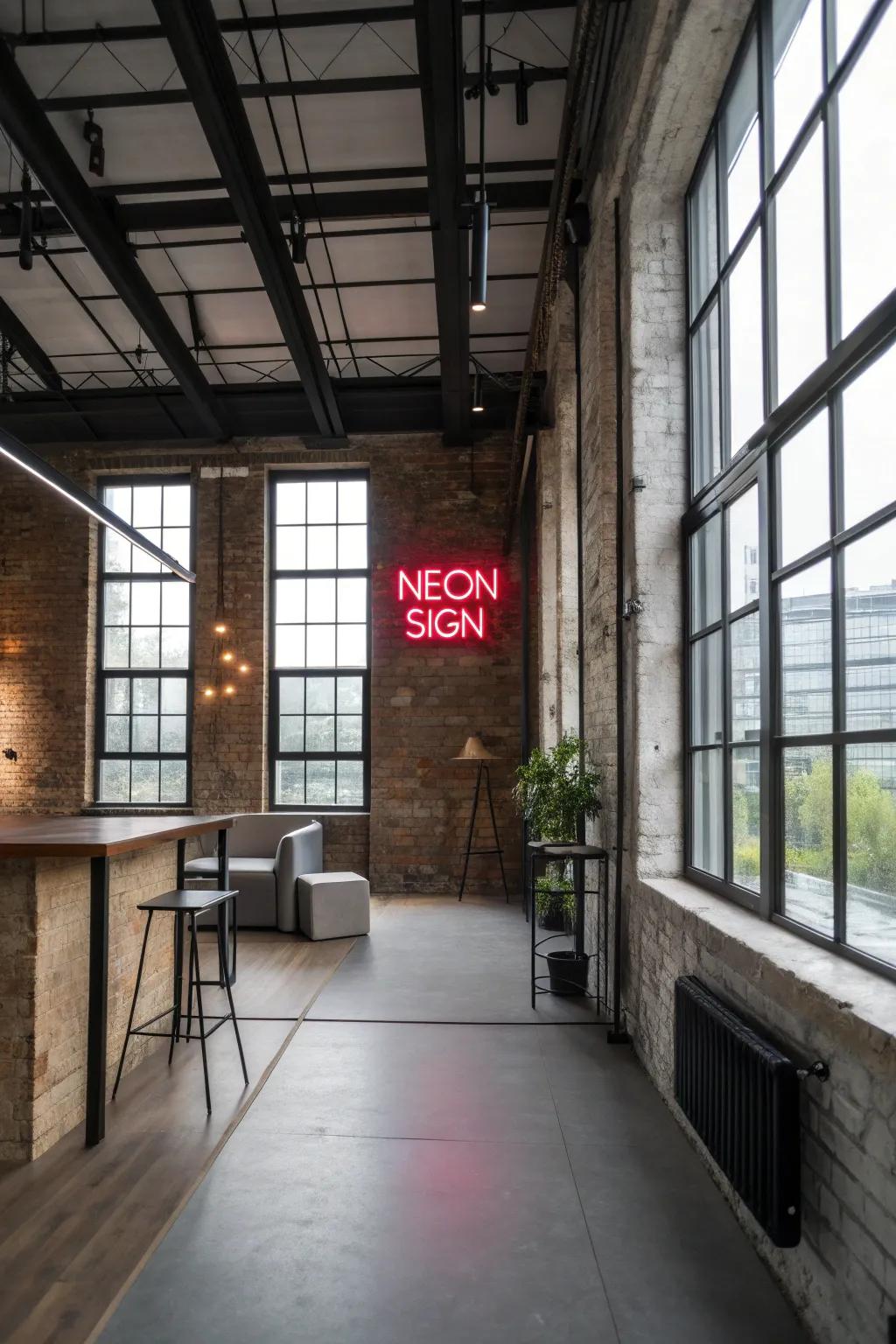 Achieve modern chic through a streamlined illuminated display.