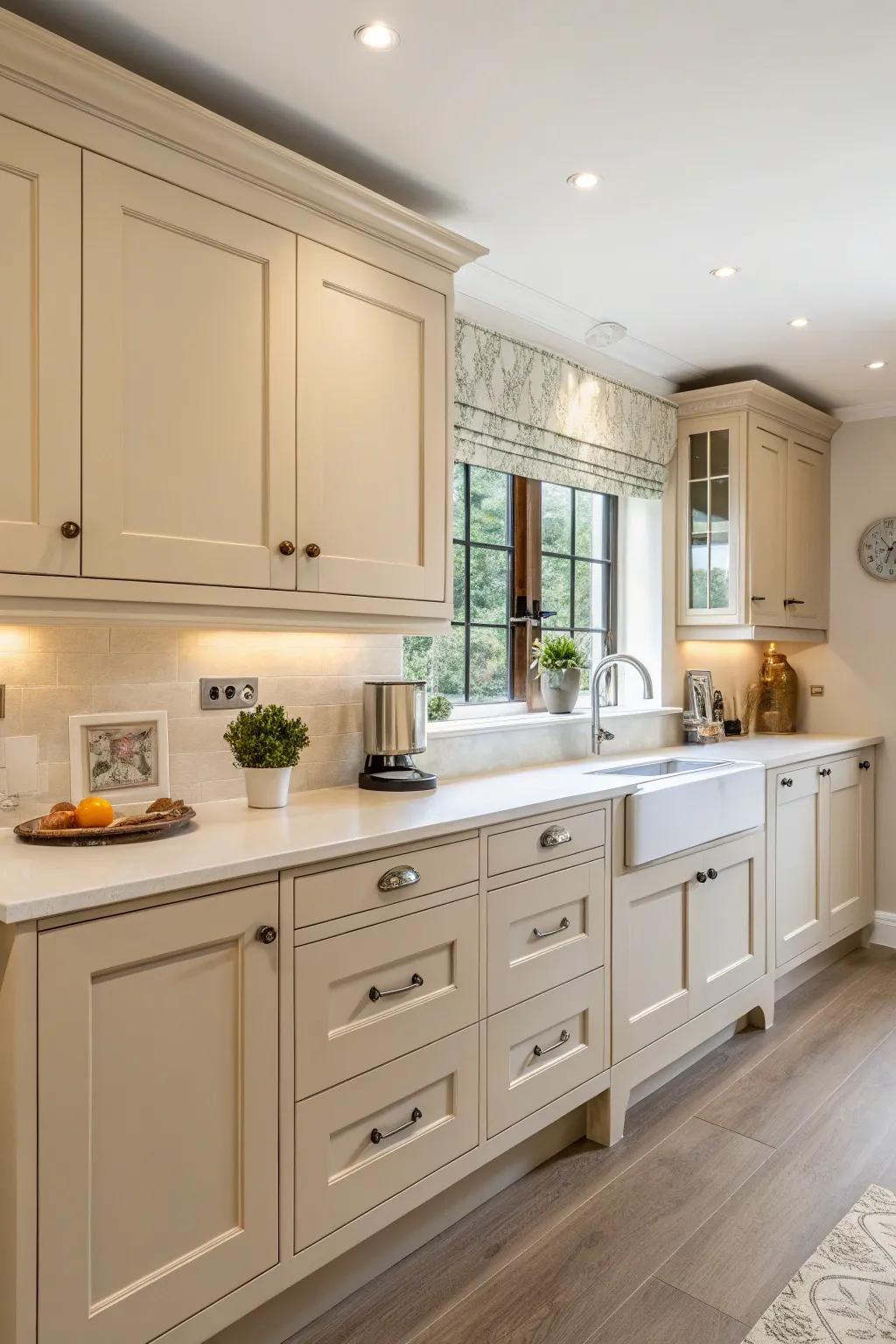 Carpenter-style units blend simplicity with classic elegance.