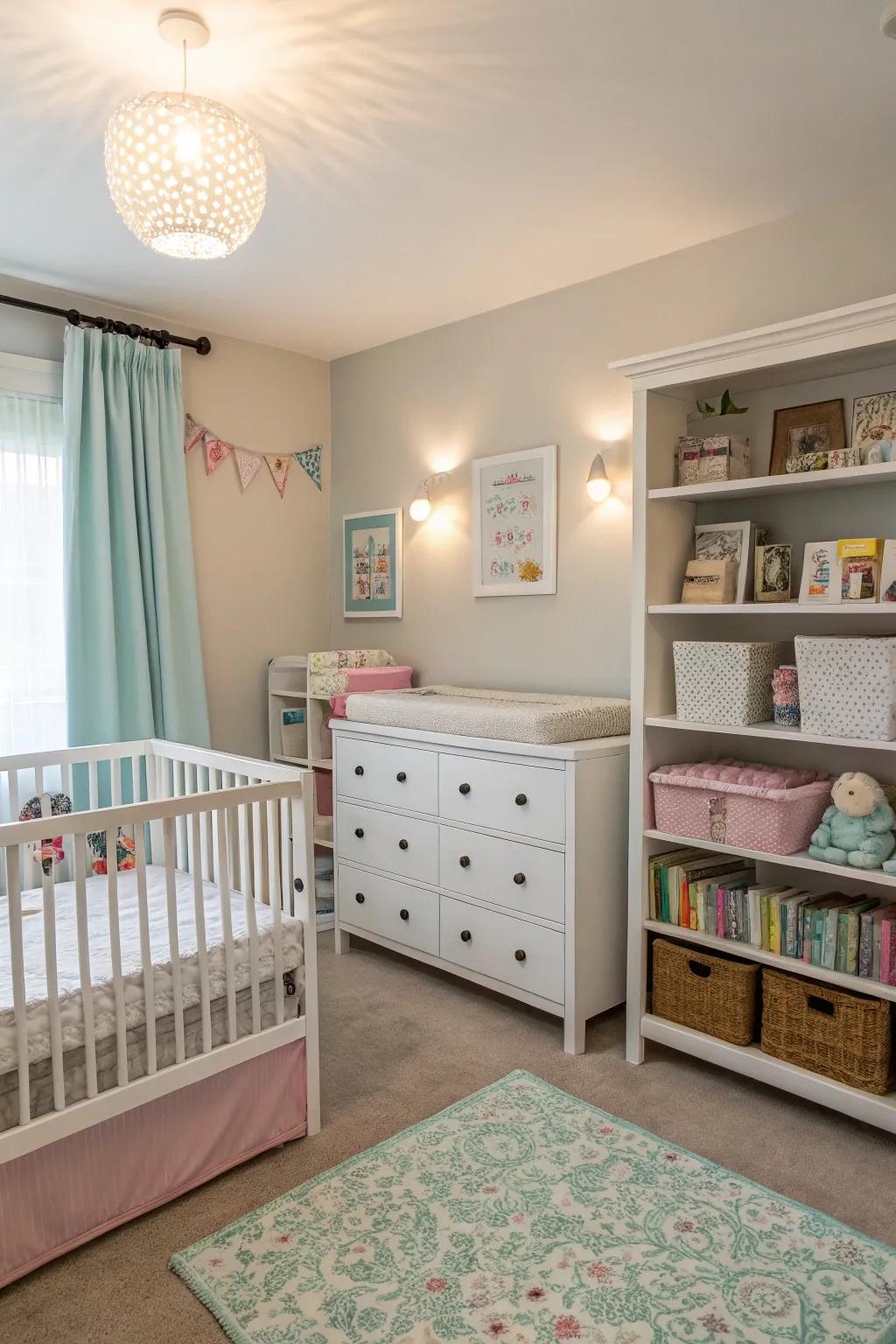 A well-planned layout ensures a smooth, efficient nursery environment.