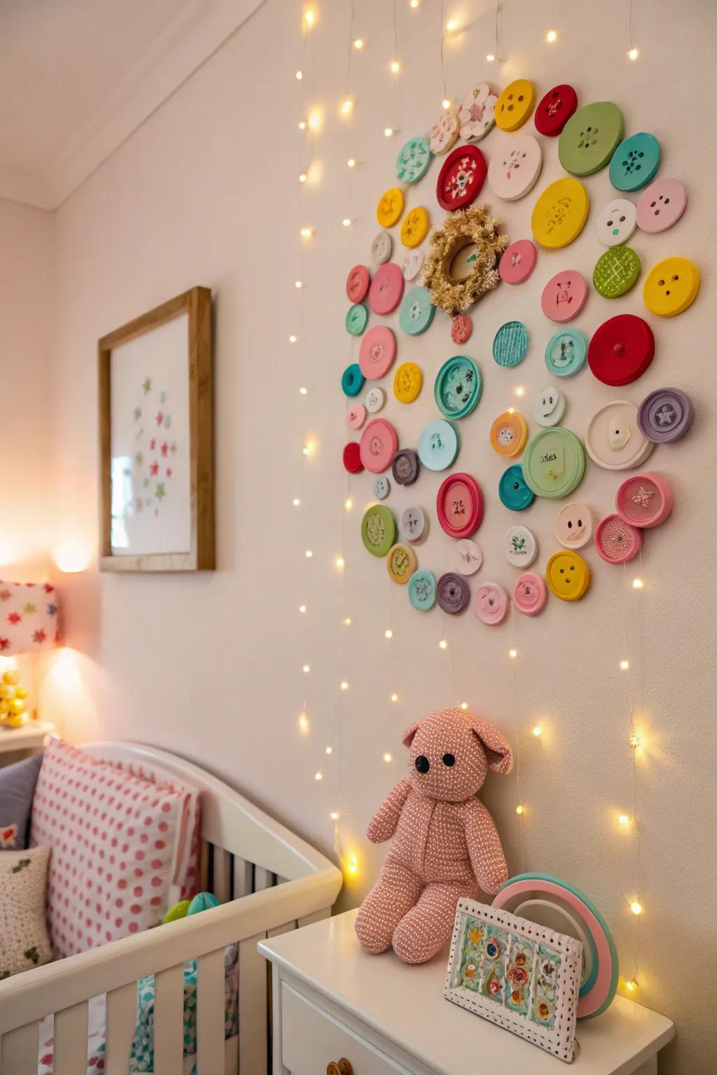 DIY art adds a personal and creative touch.