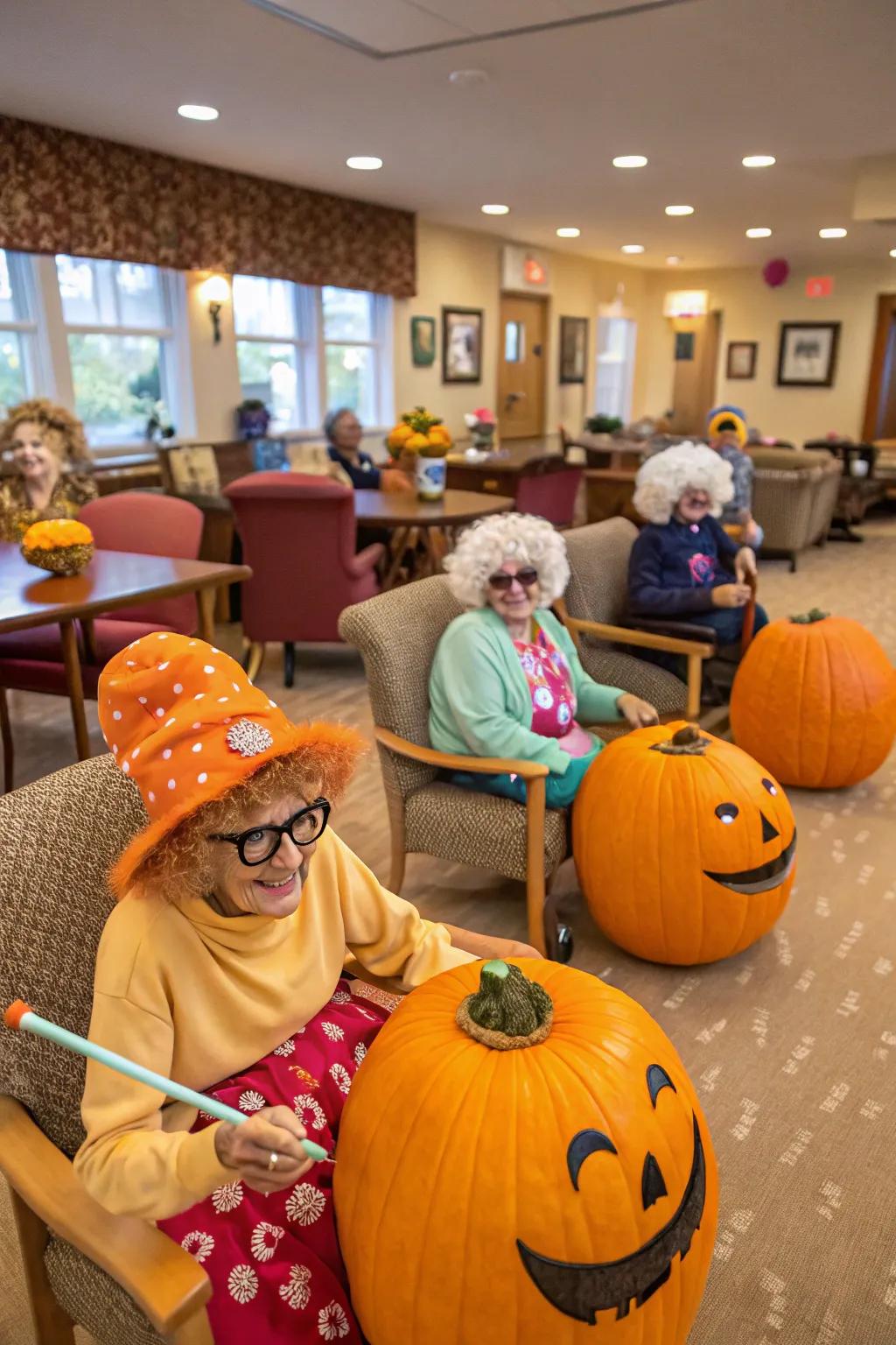 Inventive pumpkin figures ignite stories and imagination.