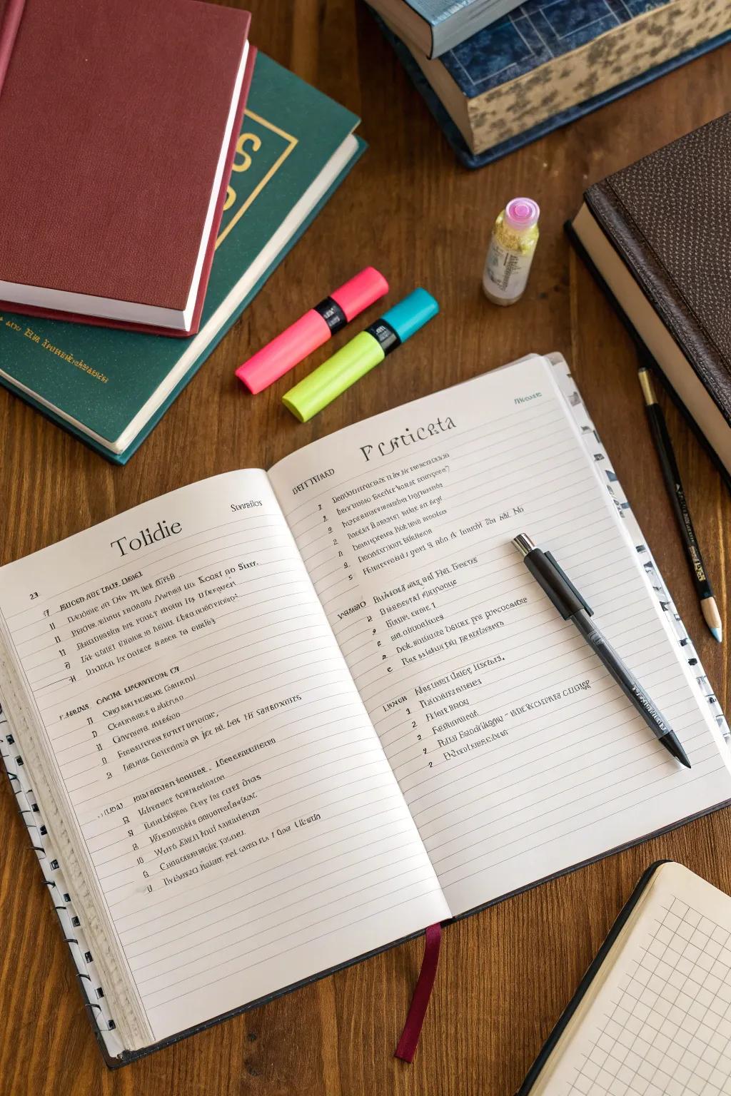 A content directory brings organization and ease to your note-taking.