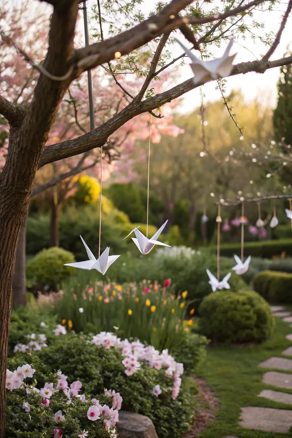 Infusing paper folding enchantment into your garden.