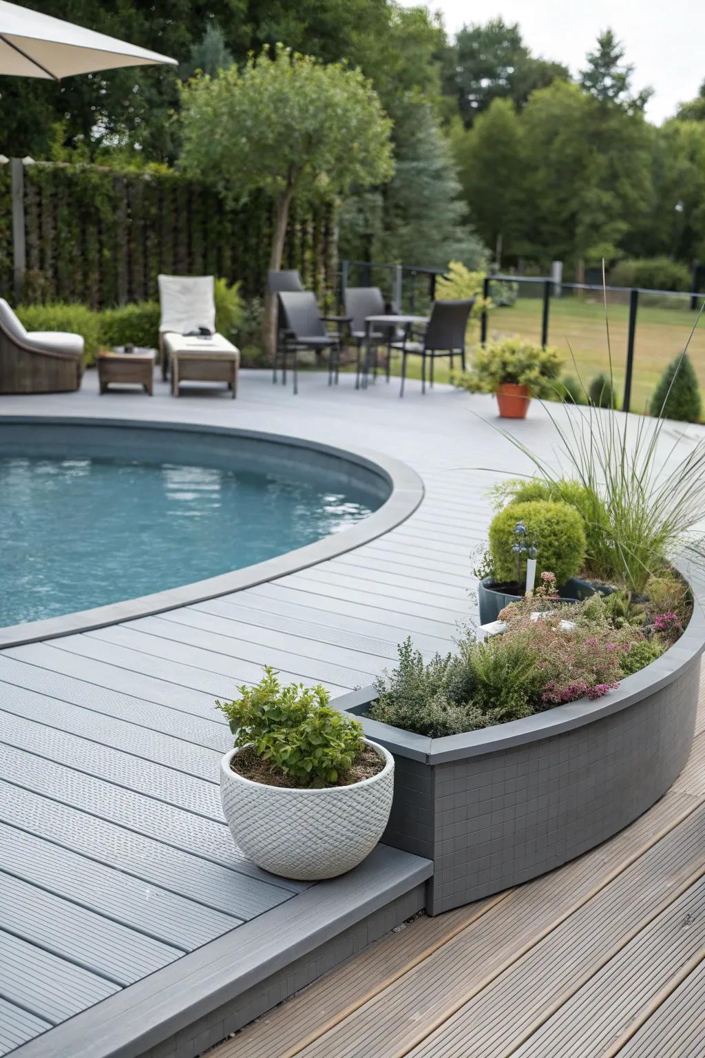 Composite materials offer a modern, low-maintenance deck solution.