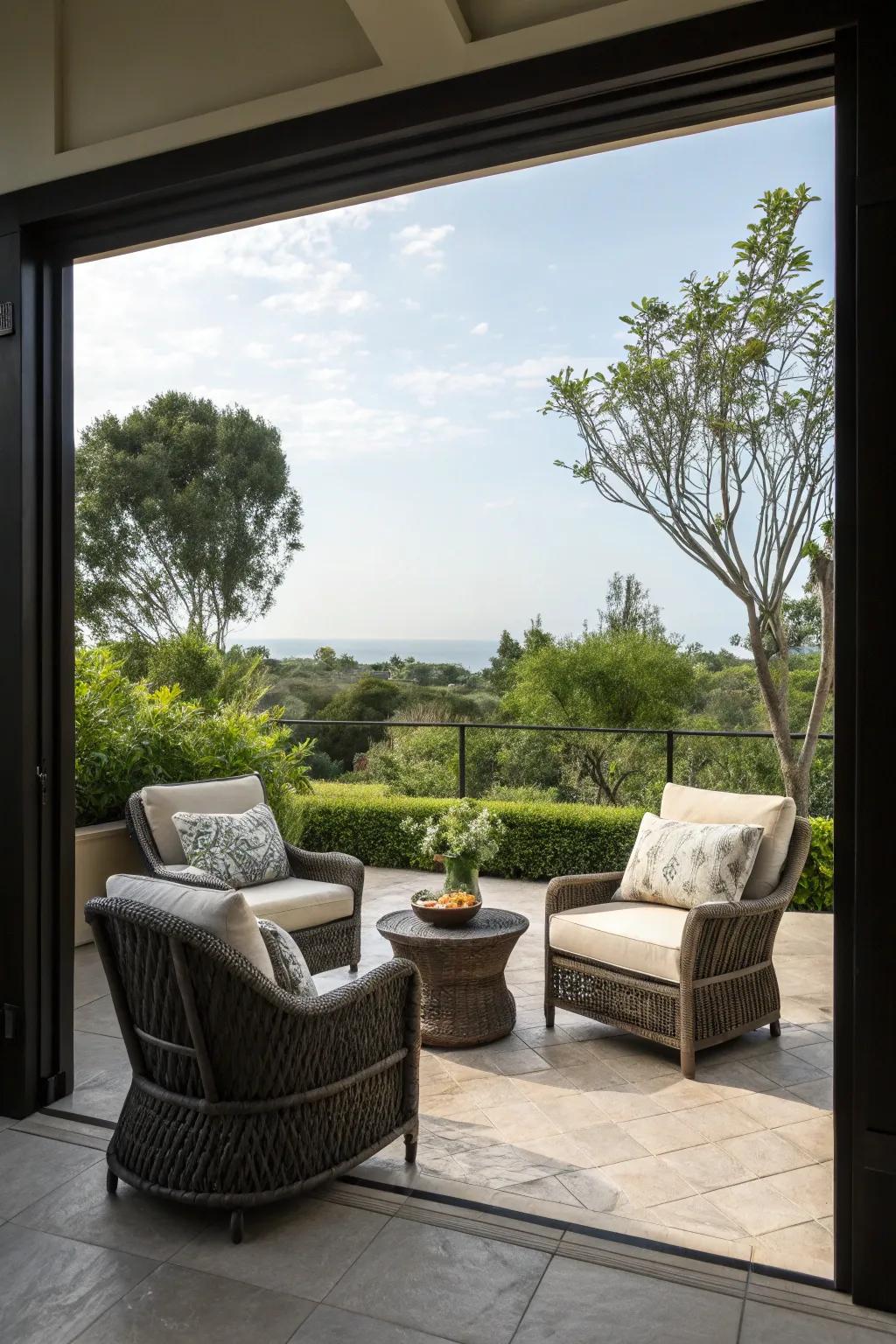 Contrasting borders can define and elevate your patio's look.