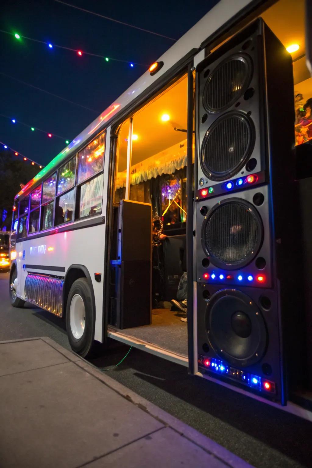 A great audio system keeps the party going.