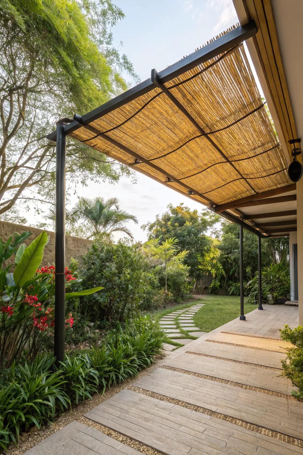 Cane coverings deliver a sustainable and stylish shade solution.