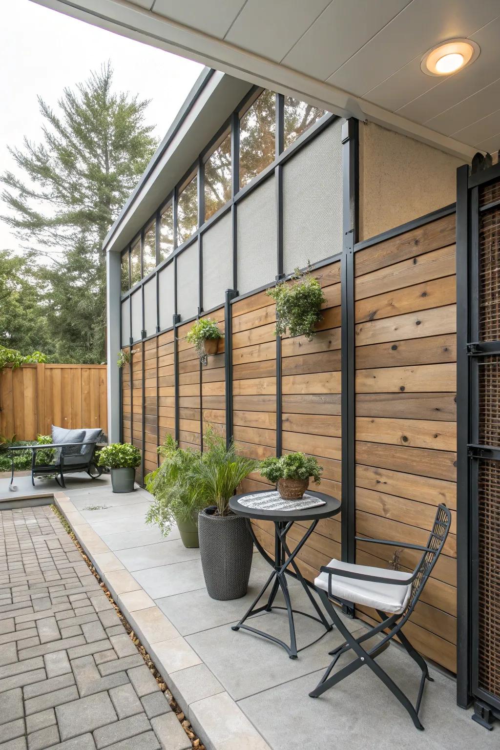 Secure a contemporary aesthetic through assorted mediums.