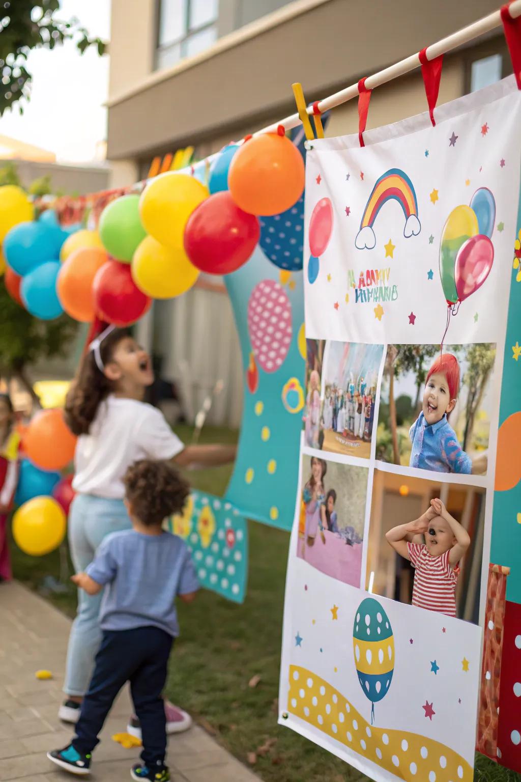 A bright image banner that's perfect for kids' parties.