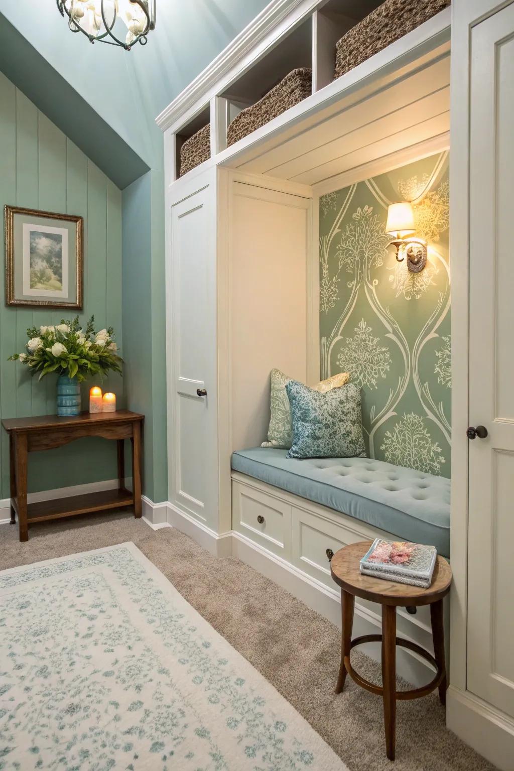 Use color therapy to create a serene prayer environment.