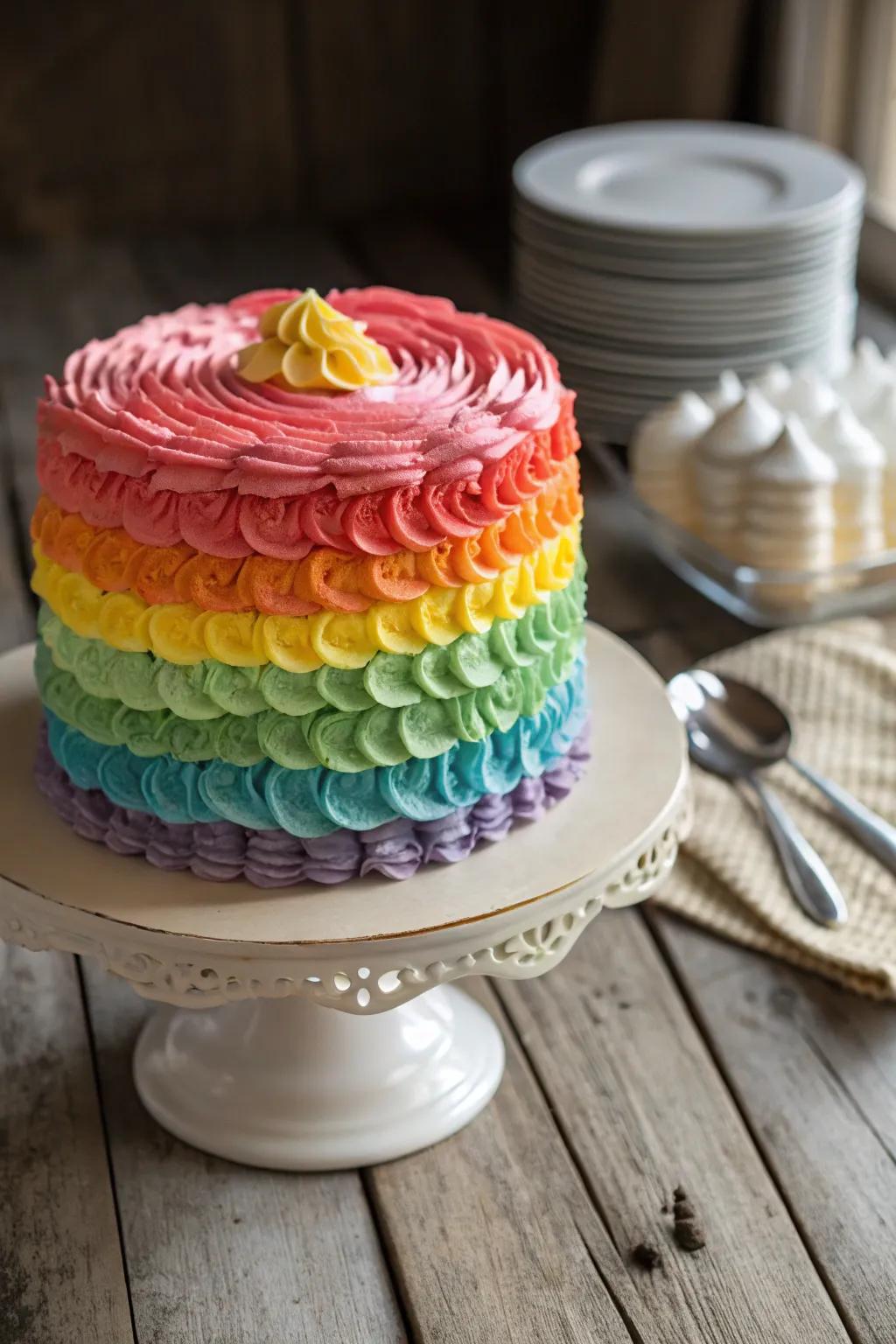 Undulate glaze introduces texture and delight to the spectrum confection.