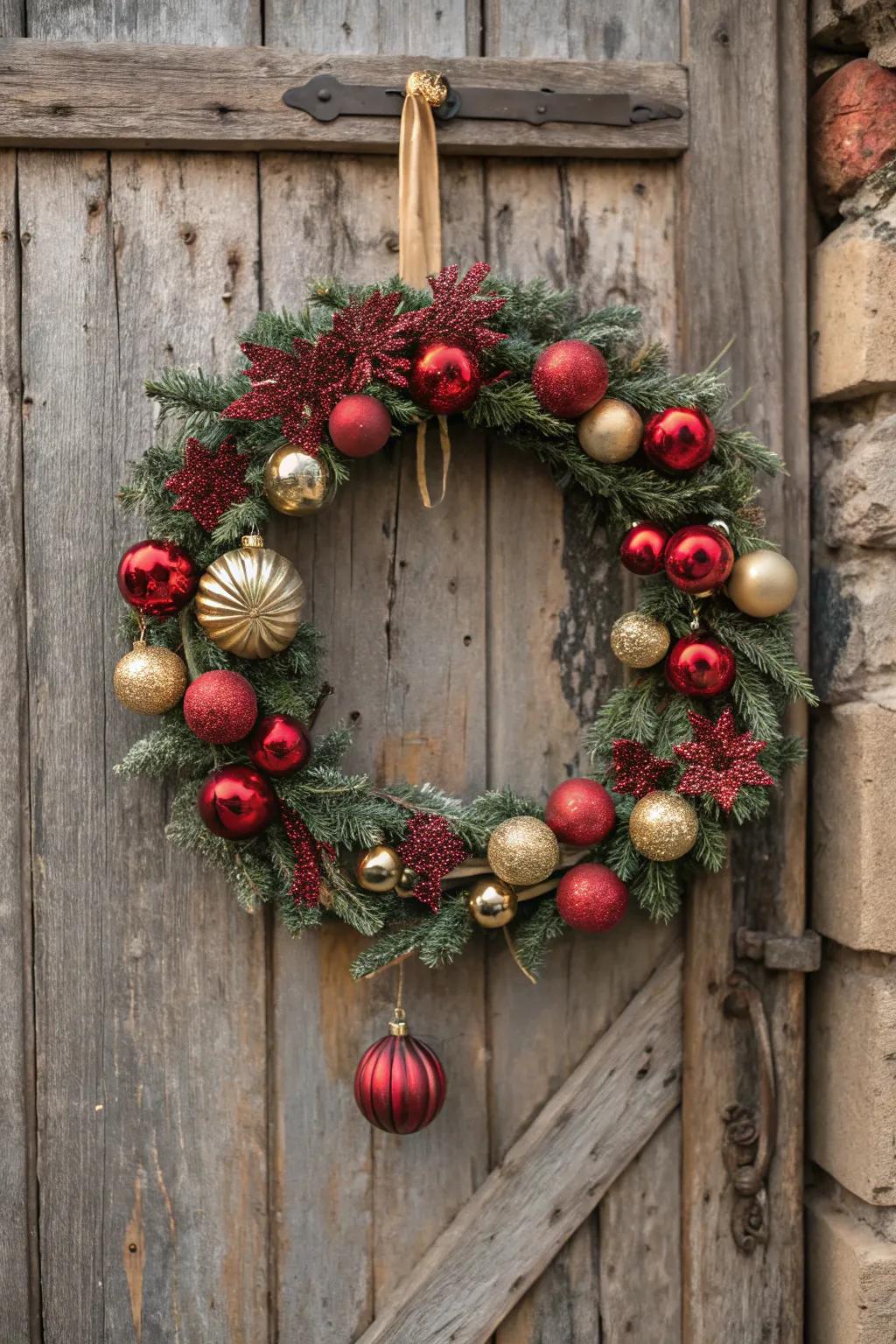 Poignant charm expressed through vintage ornaments.