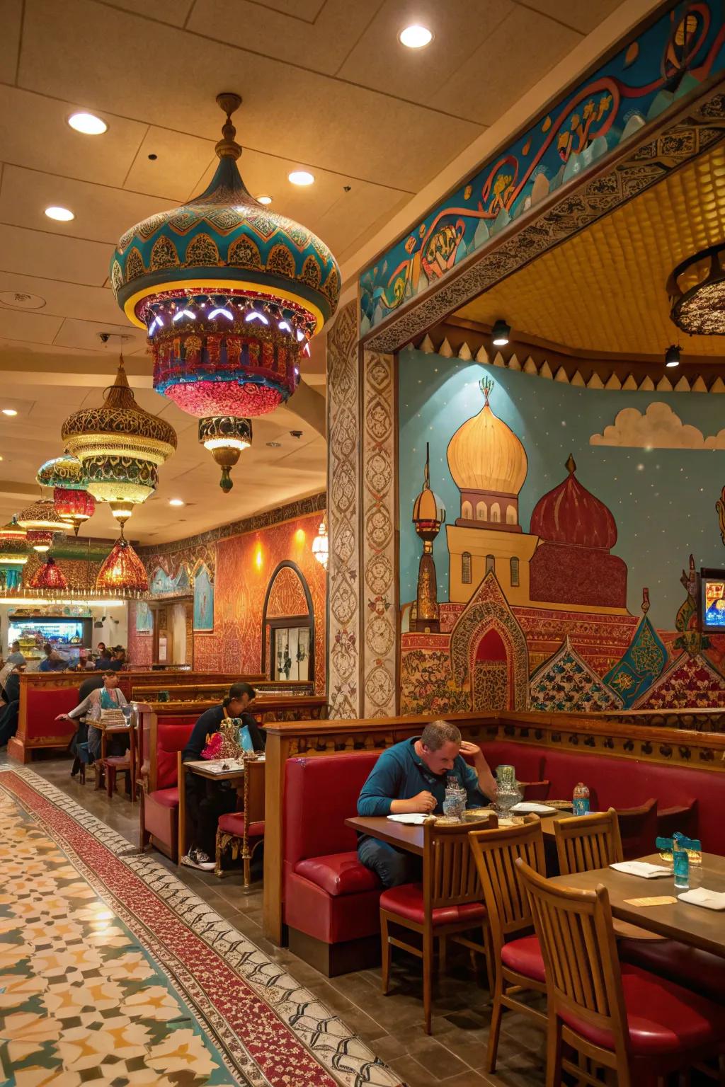 A culturally inspired restaurant, where colors narrate a story of tradition and heritage.