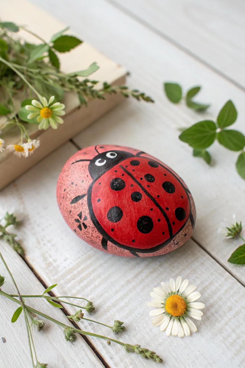 Brighten your day with a touch of nature-inspired art—stone painting fun for kids!