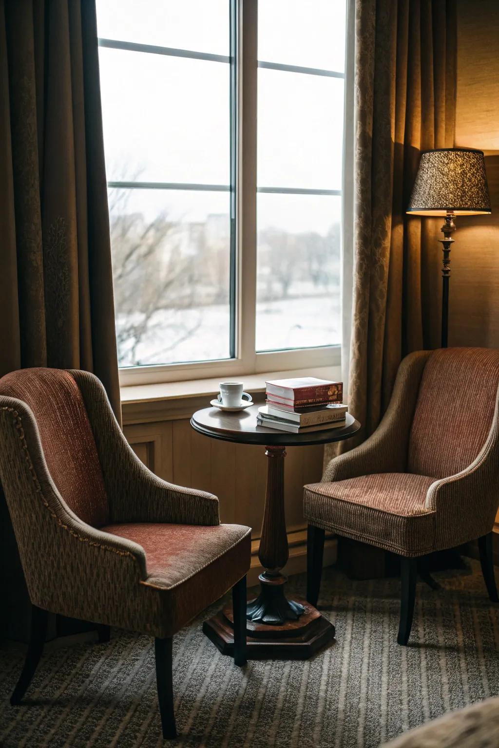 Make a cozy place for special times.