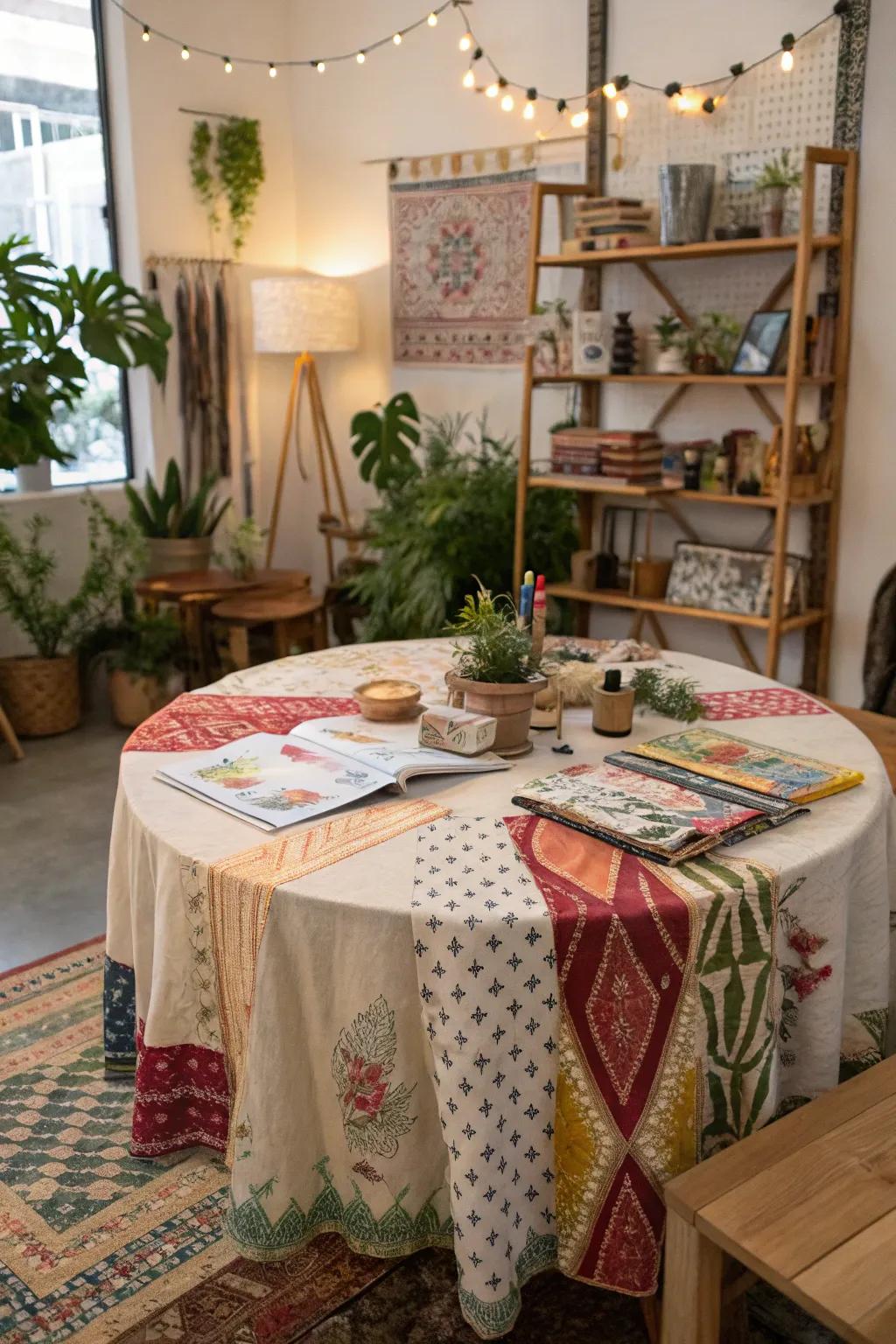 Blending fabrics fosters a distinctive, varied allure.