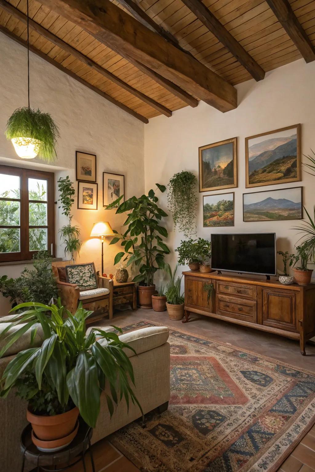 Nature-inspired components bring a fresh vibe to the family space.