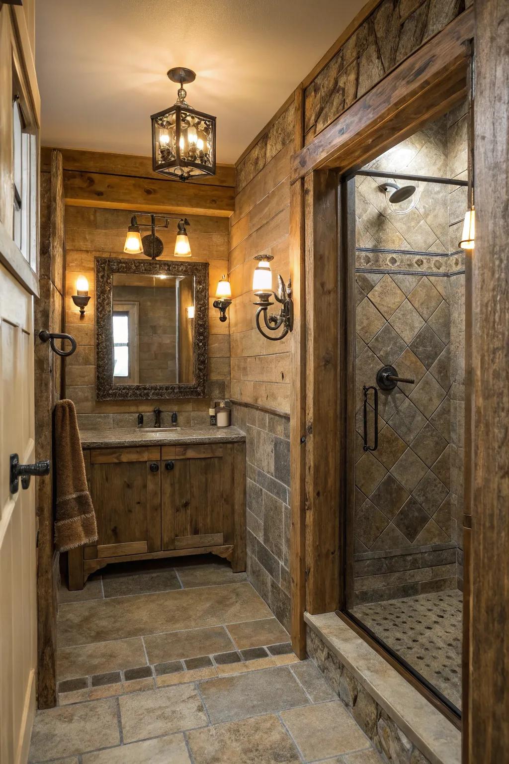 Timeworn decor introduces a dash of history and charm.