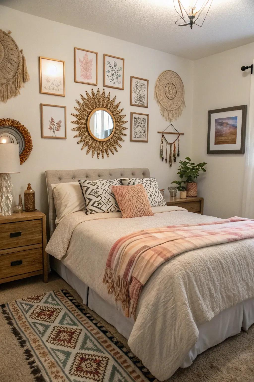 Ornamental highlights personalize and improve the space.