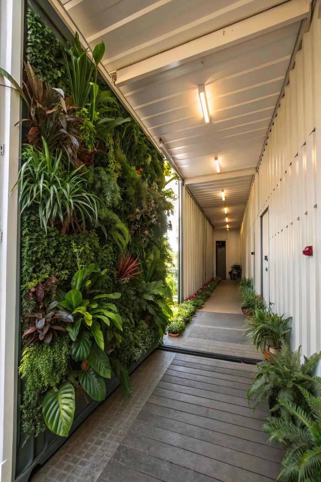 An internal verdant retreat that refreshes your personal area.