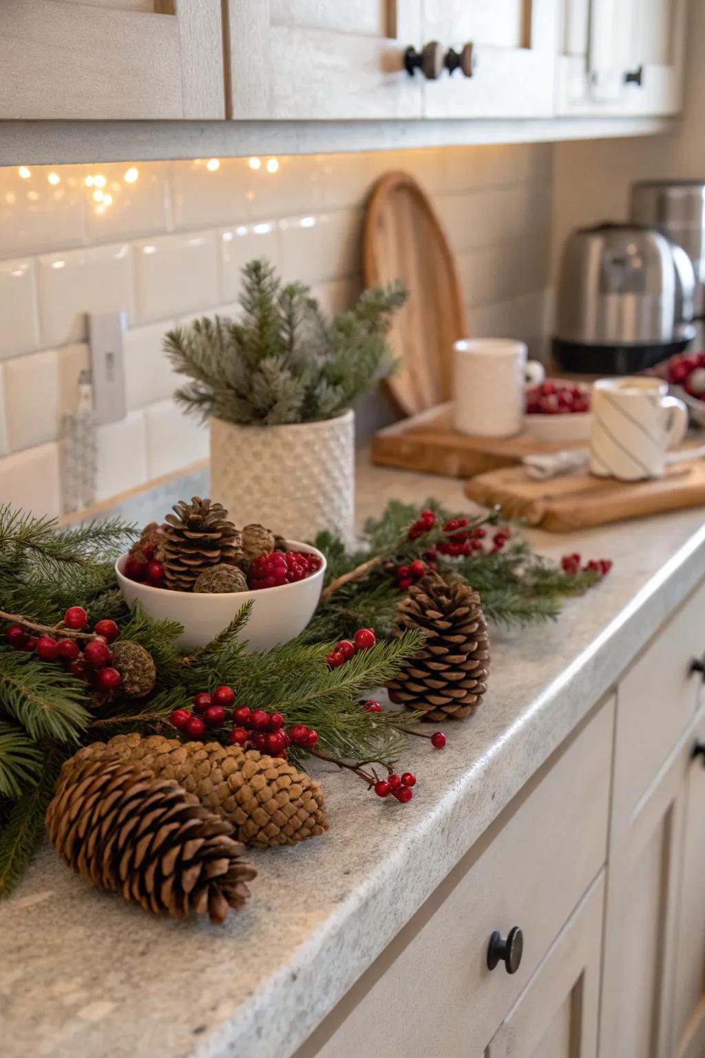 Natural elements bring warmth and texture.
