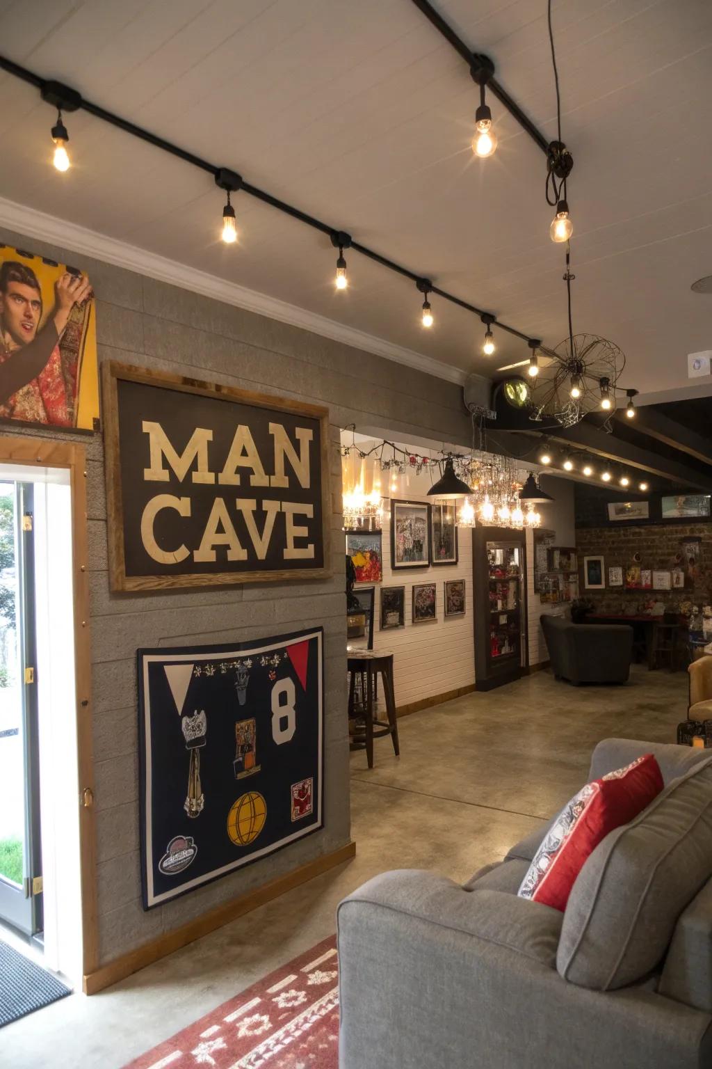 Render your man cave uniquely yours with bespoke signage.