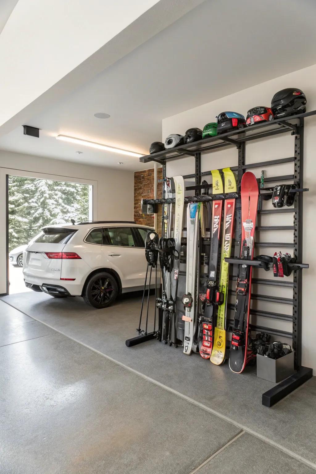 Modifiable setups offer versatile options for various ski storage needs.
