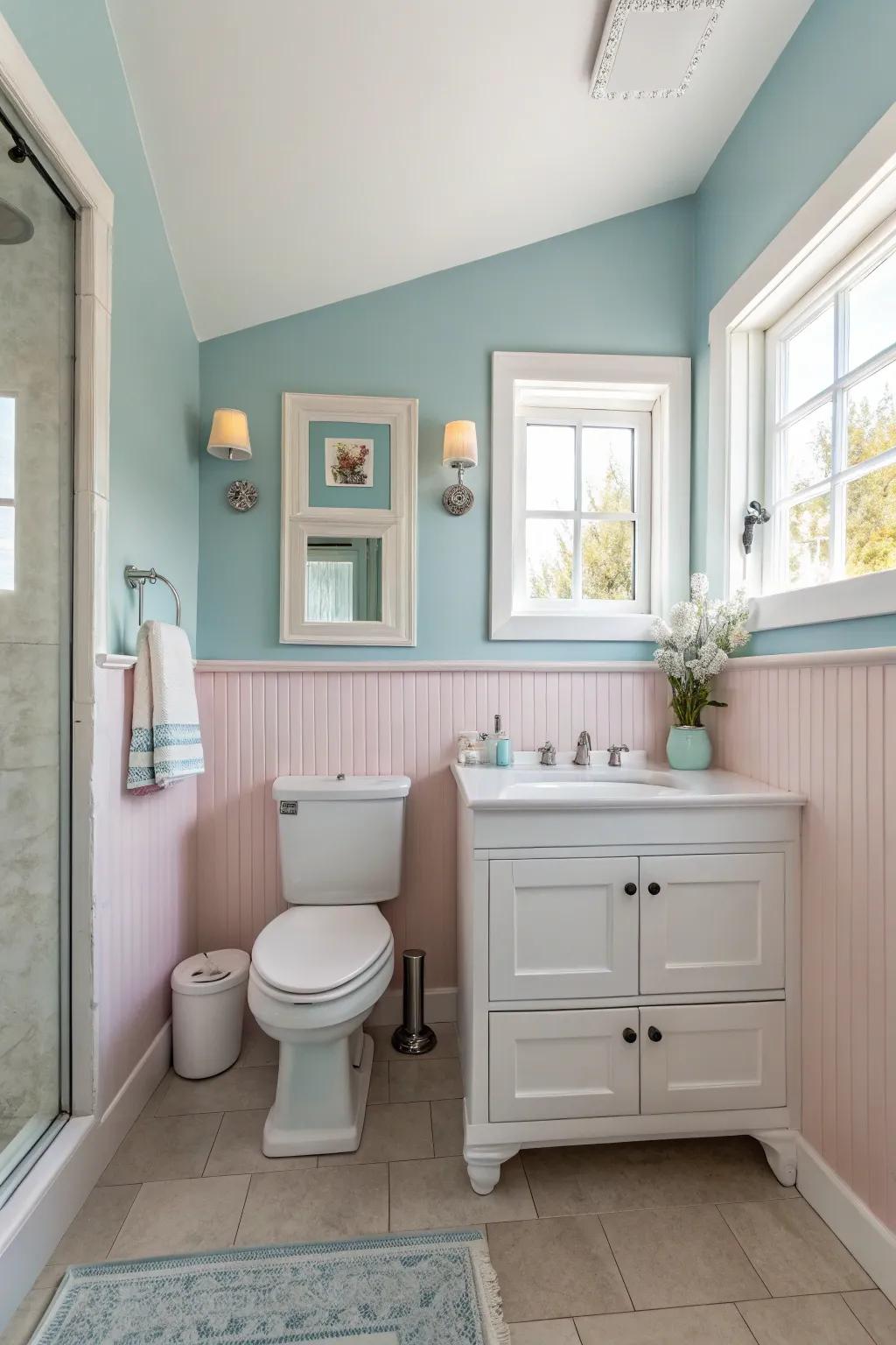 Light colours give the feeling of a more expansive space.