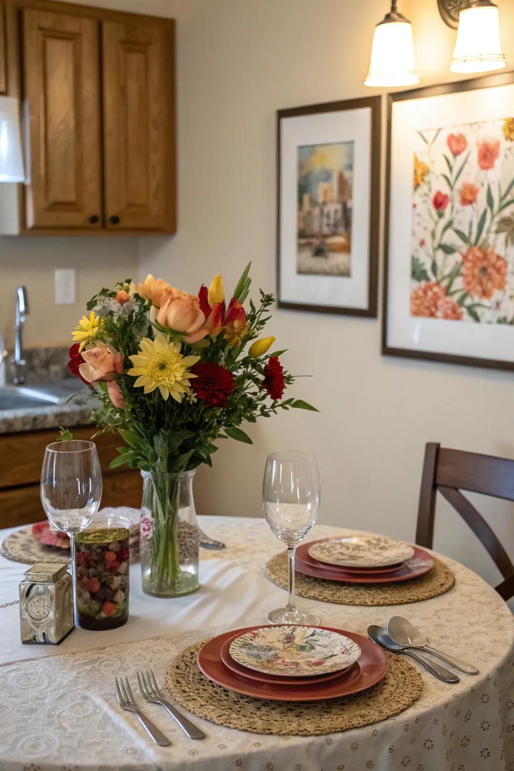 Decorative accents showcase personality in your area.