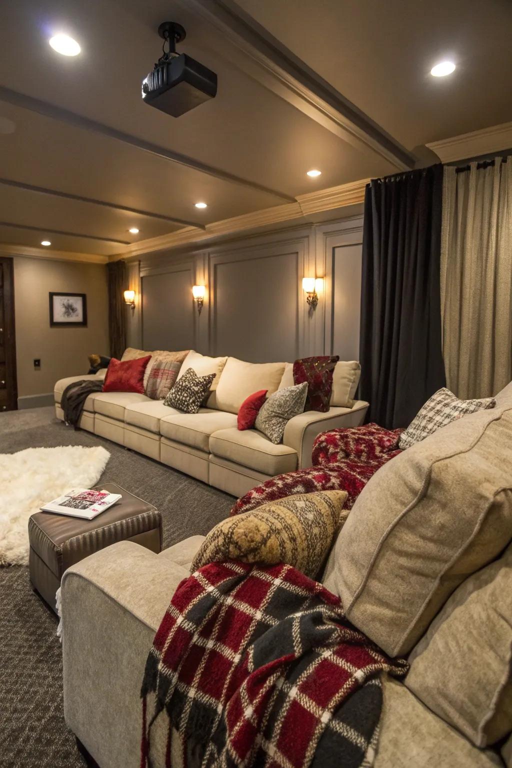 Comforting features enhance your theater’s charm.