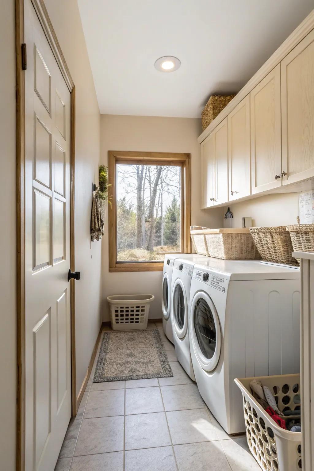 Brighten your space with light, airy colors.