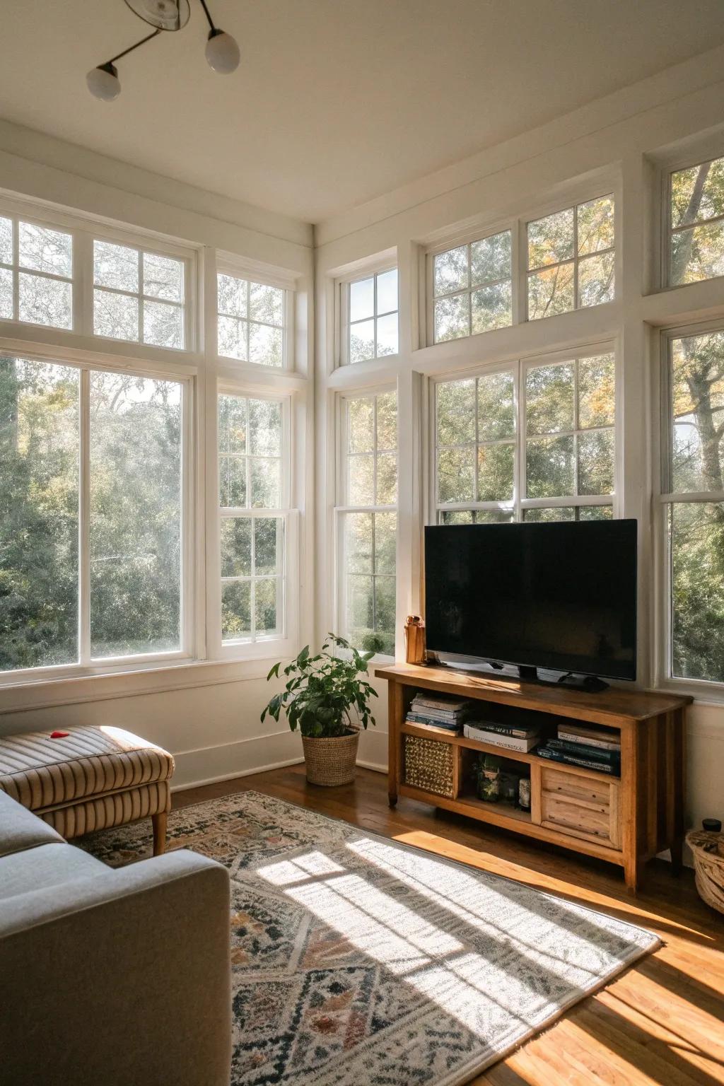 Sunlight enriches the ambiance and makes the most of your space.