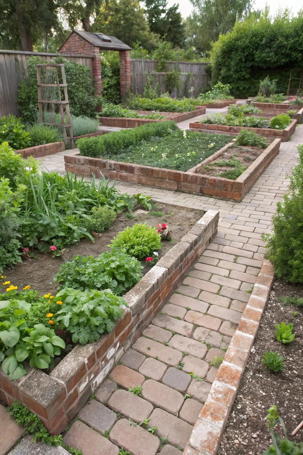 Clearly demarcated paths imbue structure and accessibility into compact gardens.