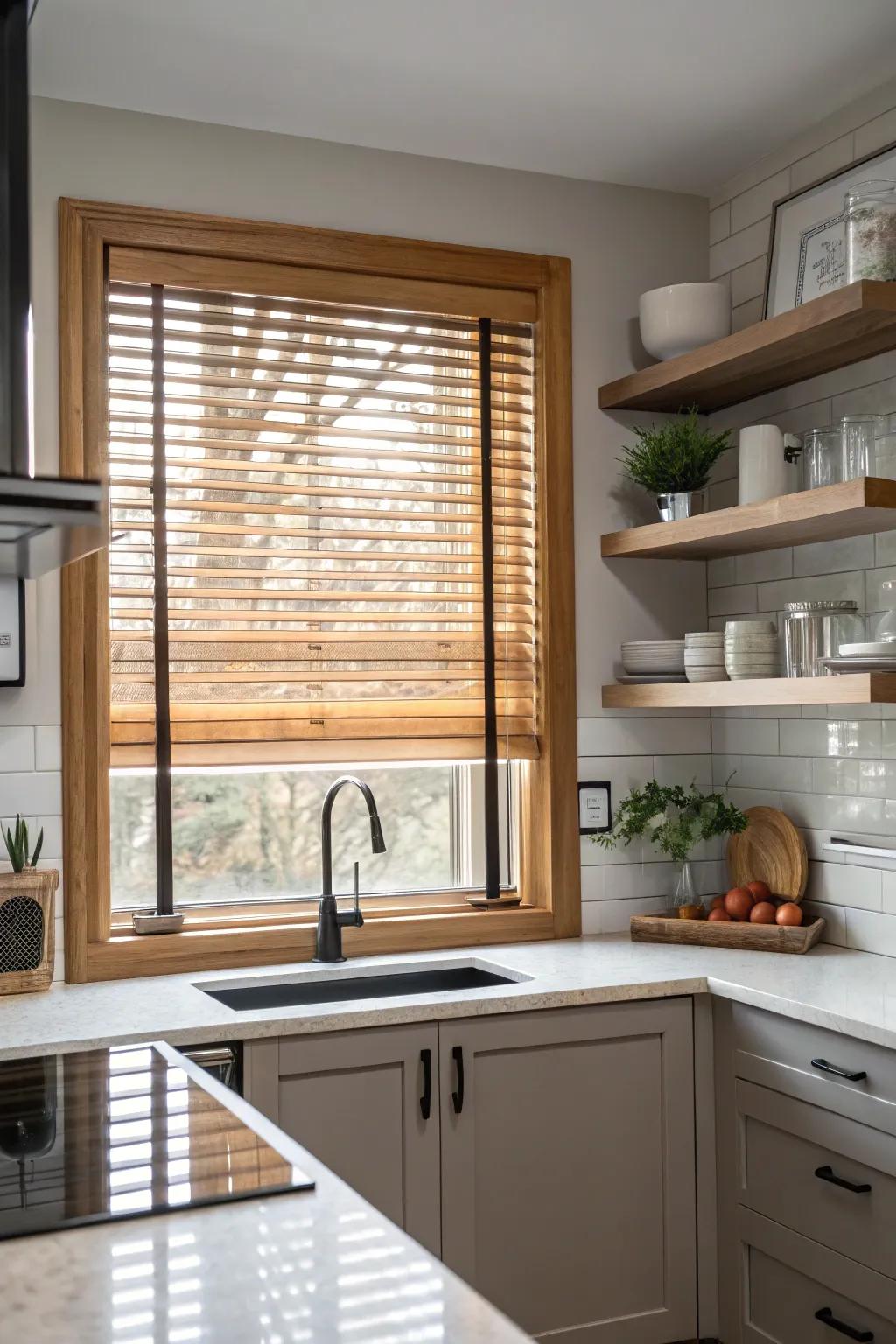 Simulated timber solutions are both pragmatic and stylish in moisture-prone areas.