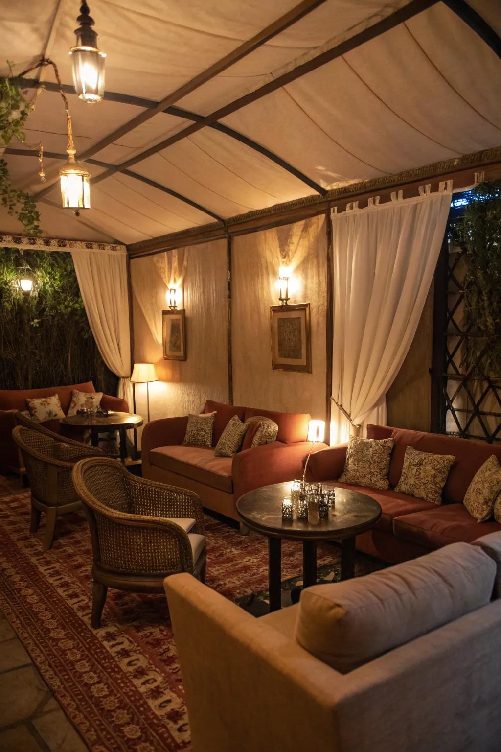 Create secretive nooks that offer privacy and charm.