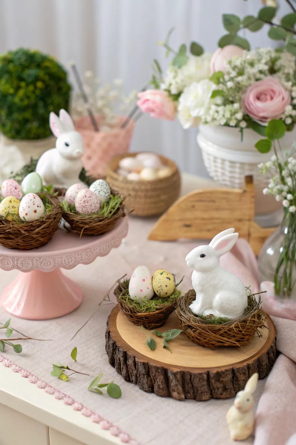 Seasonal motifs inject a playful characteristic into the dining surface.