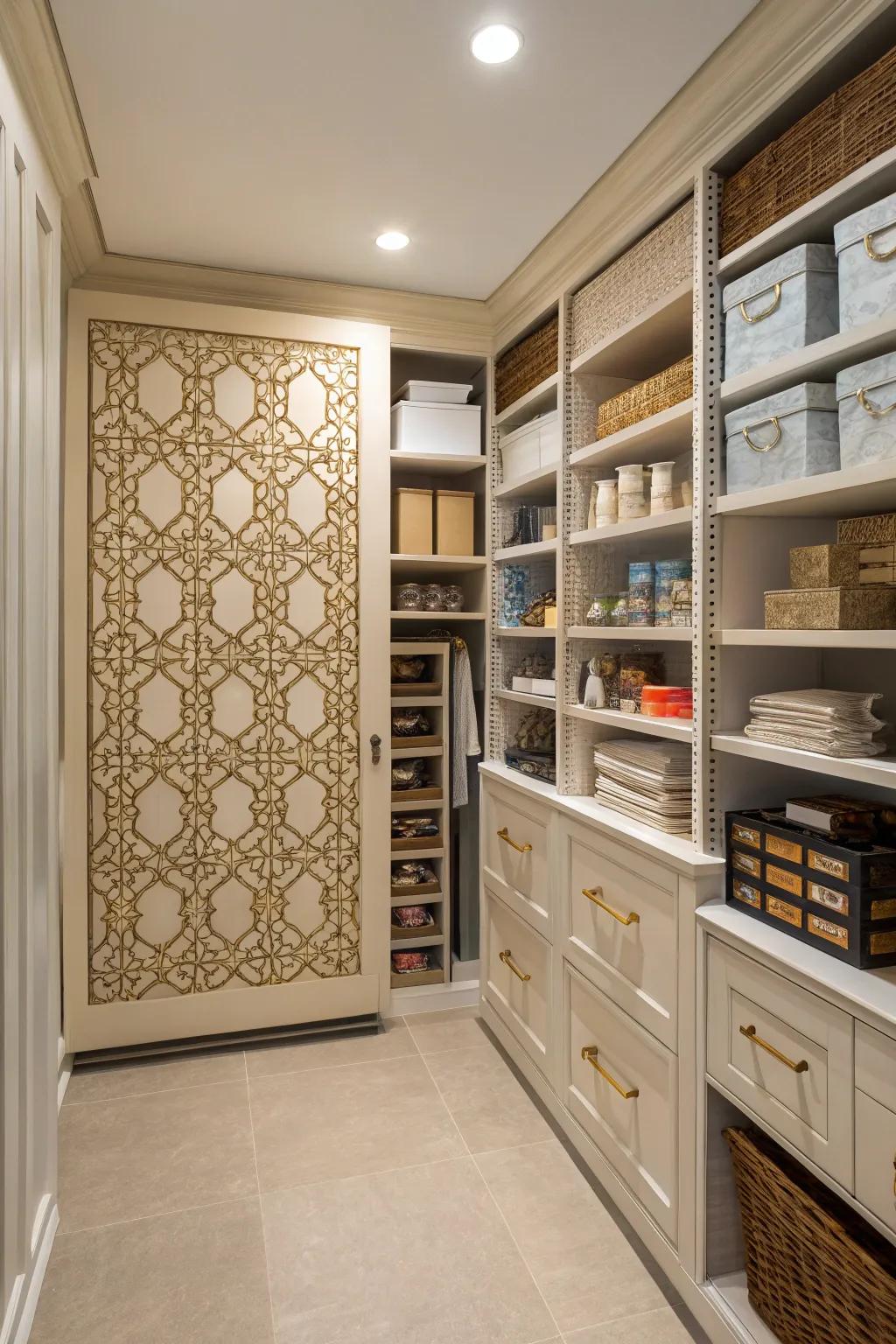 Secret storage offers discreet storage options.